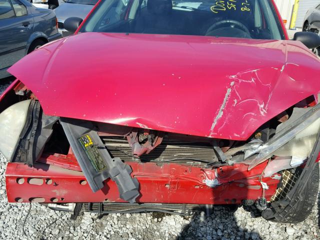 3FAFP31N35R147072 - 2005 FORD FOCUS ZX3 RED photo 9