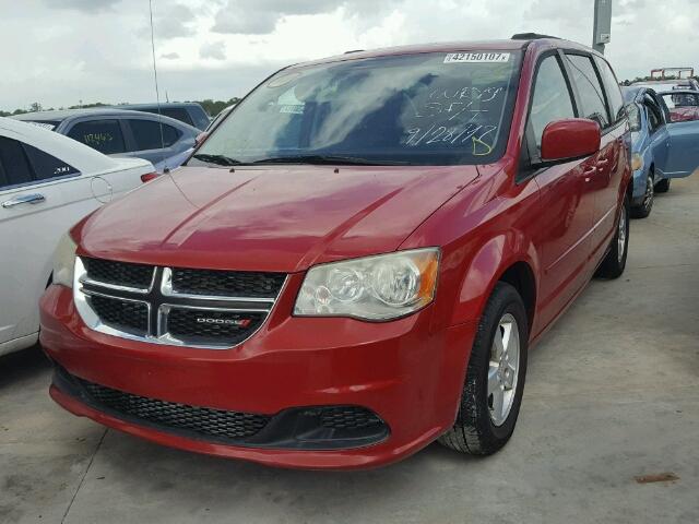 2C4RDGCG0CR246747 - 2012 DODGE GRAND CARA RED photo 2