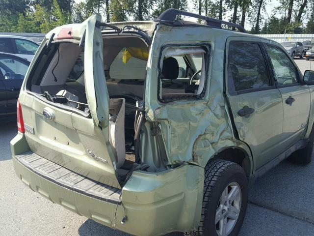 1FMCU49379KA70081 - 2009 FORD ESCAPE HYB GREEN photo 9