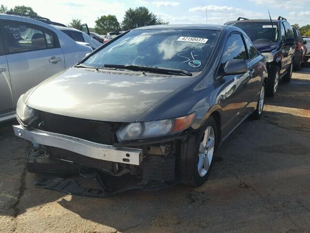 2HGFG12627H543001 - 2007 HONDA CIVIC GRAY photo 2