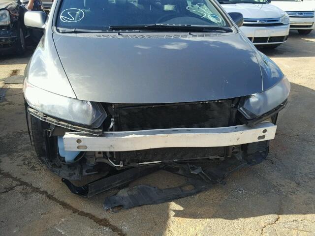 2HGFG12627H543001 - 2007 HONDA CIVIC GRAY photo 9