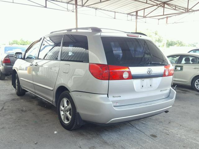 5TDZA23C46S545677 - 2006 TOYOTA SIENNA CE/ SILVER photo 3