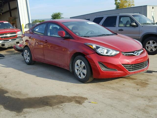 KMHDH4AE5GU525758 - 2016 HYUNDAI ELANTRA SE RED photo 1