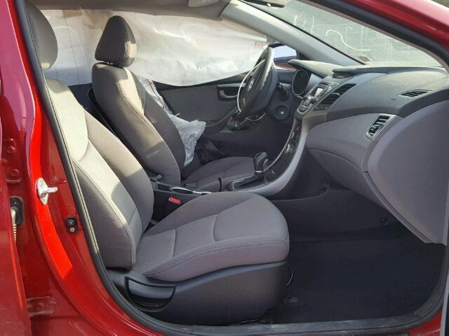 KMHDH4AE5GU525758 - 2016 HYUNDAI ELANTRA SE RED photo 5