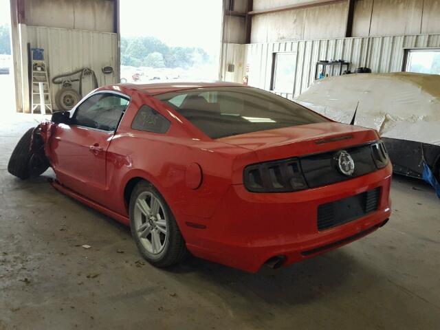 1ZVBP8AM2E5310923 - 2014 FORD MUSTANG RED photo 3