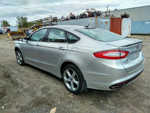 3FA6P0T96DR353418 - 2013 FORD FUSION SE SILVER photo 3