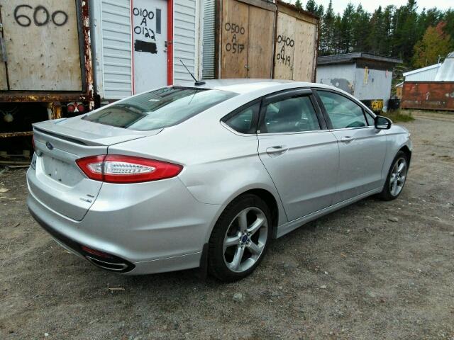 3FA6P0T96DR353418 - 2013 FORD FUSION SE SILVER photo 4