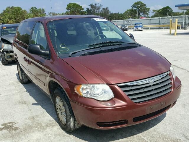 2A4GP44R47R324766 - 2007 CHRYSLER TOWN & COU BURGUNDY photo 1