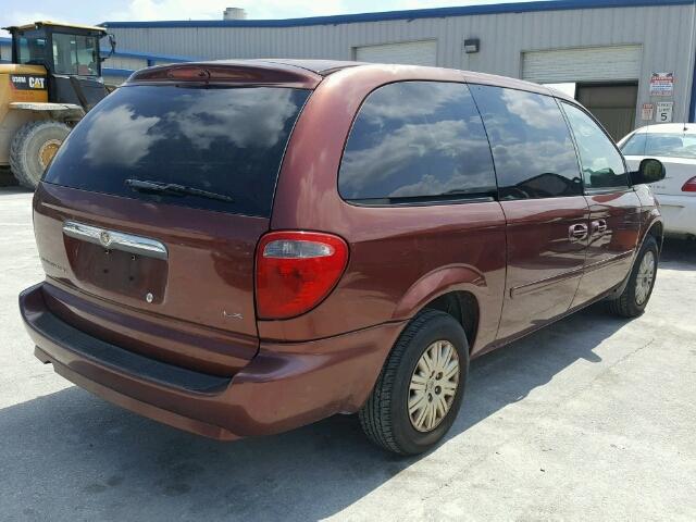 2A4GP44R47R324766 - 2007 CHRYSLER TOWN & COU BURGUNDY photo 4