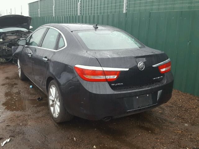 1G4PP5SK3E4224185 - 2014 BUICK VERANO BLACK photo 3