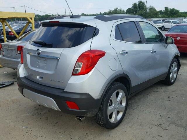 KL4CJBSB2FB262873 - 2015 BUICK ENCORE CON SILVER photo 4