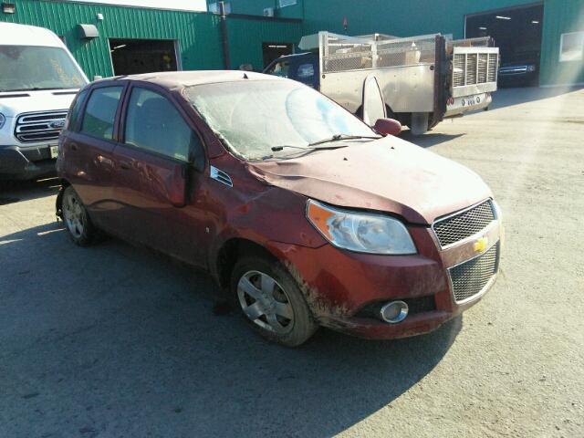 3G1TB6DE1AL106017 - 2010 CHEVROLET AVEO LS BURGUNDY photo 1