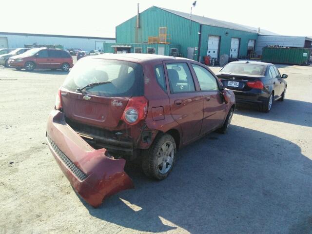 3G1TB6DE1AL106017 - 2010 CHEVROLET AVEO LS 勃艮第红 照片 9