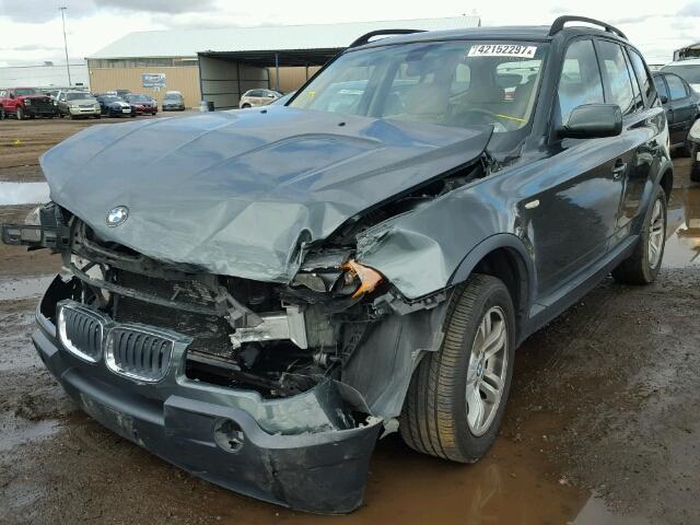 WBXPA93435WD11592 - 2005 BMW X3 GRAY photo 2