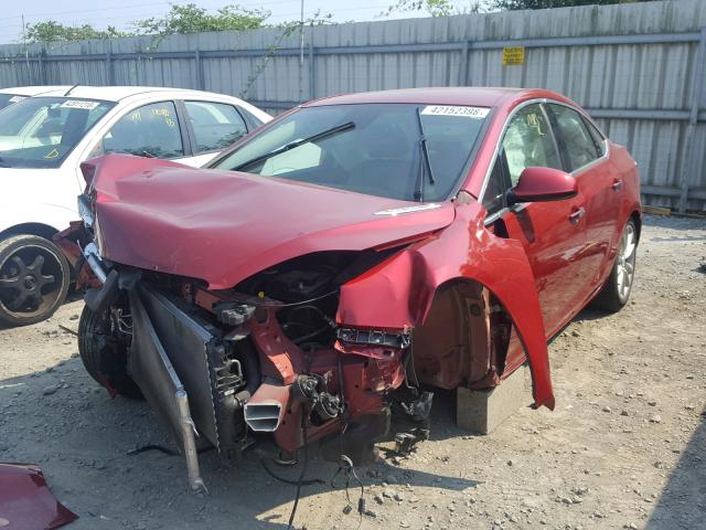 1G4PS5SK0E4154160 - 2014 BUICK VERANO RED photo 2