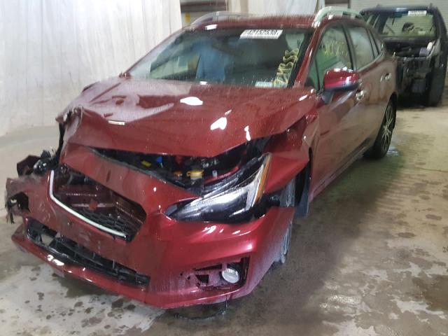 4S3GTAN68H3734243 - 2017 SUBARU IMPREZA LI RED photo 2