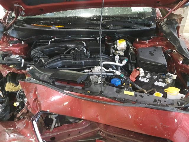 4S3GTAN68H3734243 - 2017 SUBARU IMPREZA LI RED photo 7