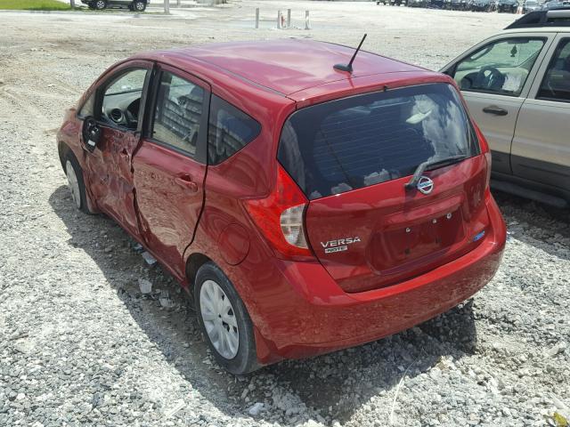 3N1CE2CP6FL425966 - 2015 NISSAN VERSA NOTE RED photo 3