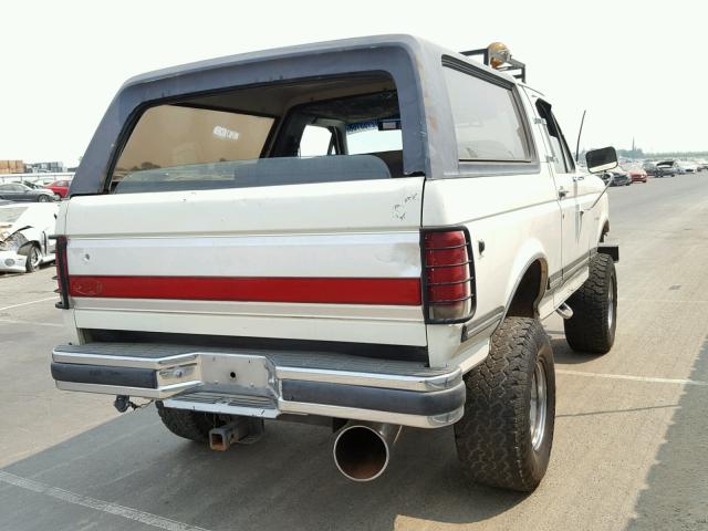 1FMEU15H4LLA71098 - 1990 FORD BRONCO U10 WHITE photo 4