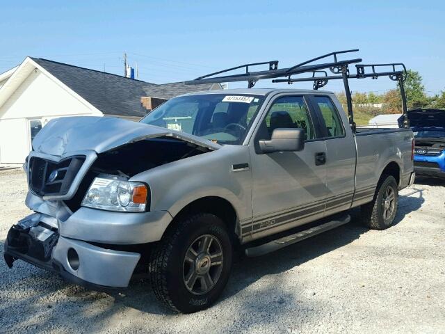 1FTRX14W38FB14946 - 2008 FORD F150 SILVER photo 2