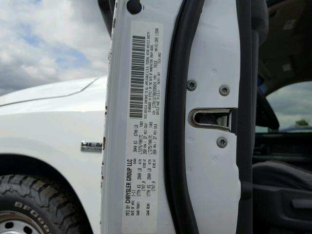 1D7RV1GT9BS599024 - 2011 DODGE RAM 1500 WHITE photo 10