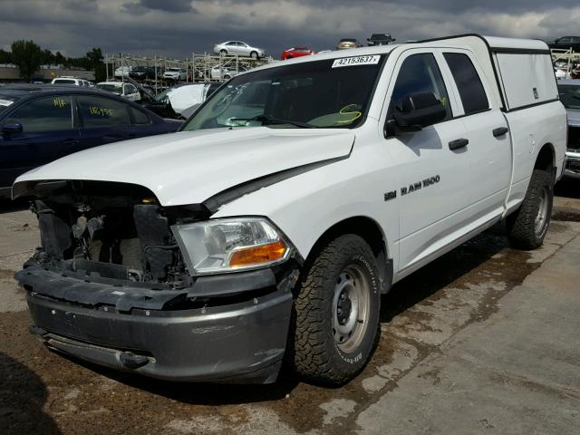 1D7RV1GT9BS599024 - 2011 DODGE RAM 1500 WHITE photo 2