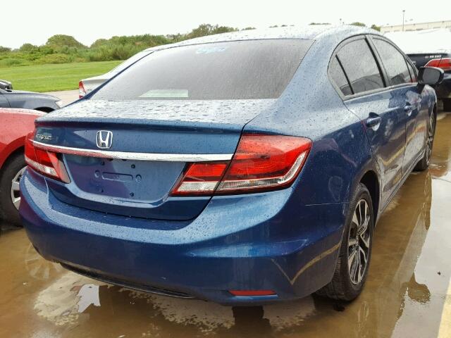 19XFB2F84EE074825 - 2014 HONDA CIVIC EX BLUE photo 4