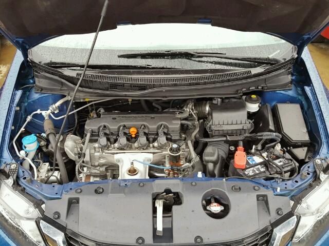 19XFB2F84EE074825 - 2014 HONDA CIVIC EX BLUE photo 7