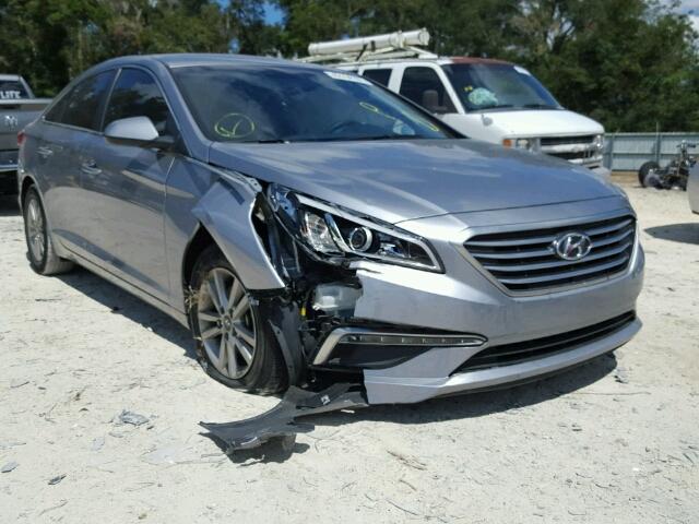 5NPE24AF0FH190131 - 2015 HYUNDAI SONATA SE SILVER photo 1