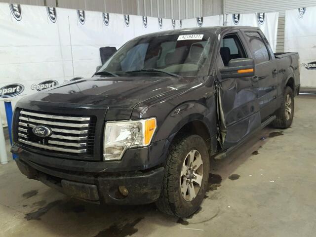 1FTEW1CM5CFA65405 - 2012 FORD F150 BLACK photo 2