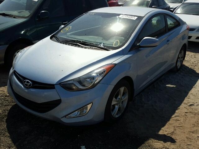 KMHDH6AE2DU013690 - 2013 HYUNDAI ELANTRA CO TEAL photo 2