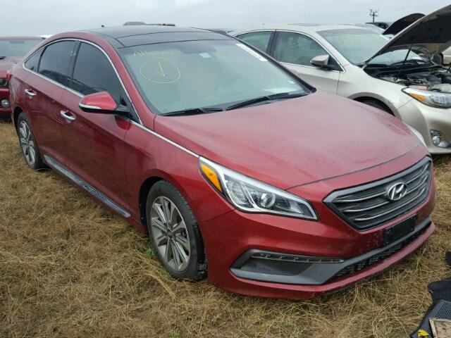 5NPE34AF7GH311803 - 2016 HYUNDAI SONATA RED photo 1