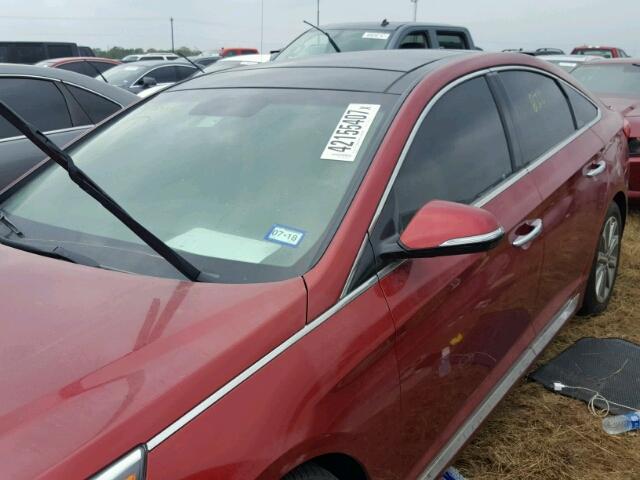 5NPE34AF7GH311803 - 2016 HYUNDAI SONATA RED photo 10