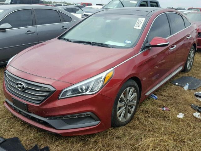 5NPE34AF7GH311803 - 2016 HYUNDAI SONATA RED photo 2