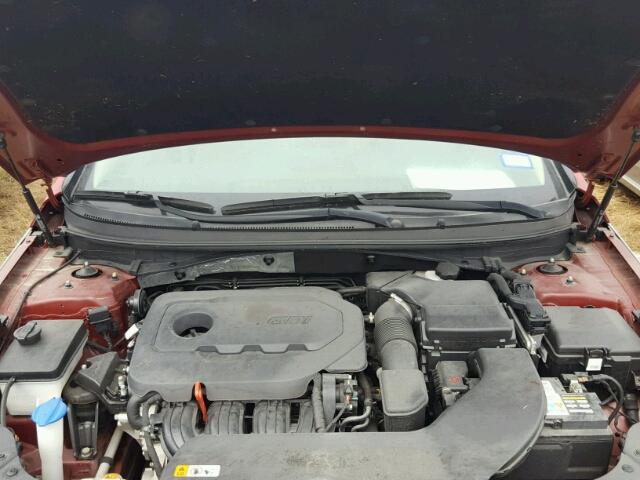 5NPE34AF7GH311803 - 2016 HYUNDAI SONATA RED photo 7