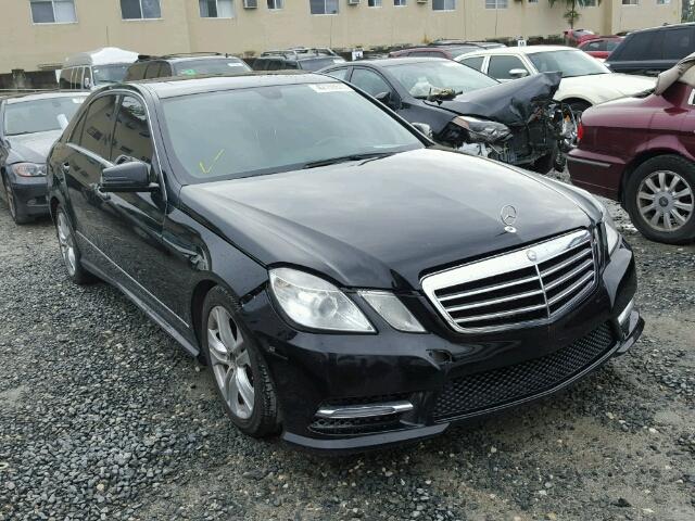 WDDHF5KB8DA738325 - 2013 MERCEDES-BENZ E 350 BLACK photo 1