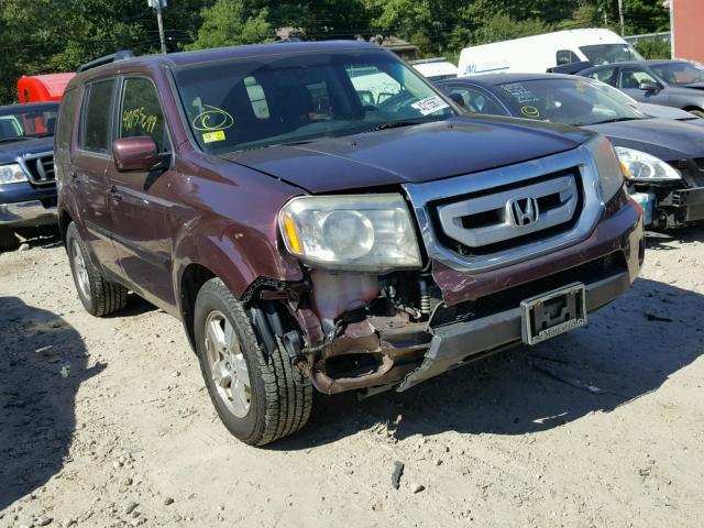 5FNYF48599B005642 - 2009 HONDA PILOT EXL MAROON photo 1