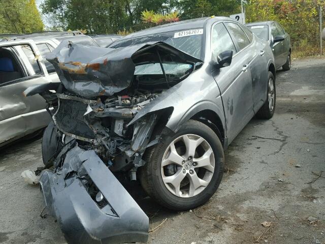 5J6TF2H5XAL010942 - 2010 HONDA ACCORD CRO GRAY photo 2