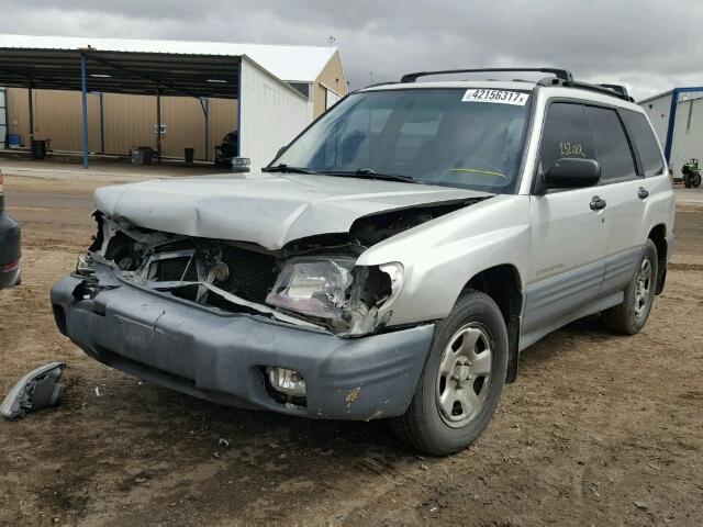 JF1SF63551H750620 - 2001 SUBARU FORESTER SILVER photo 2