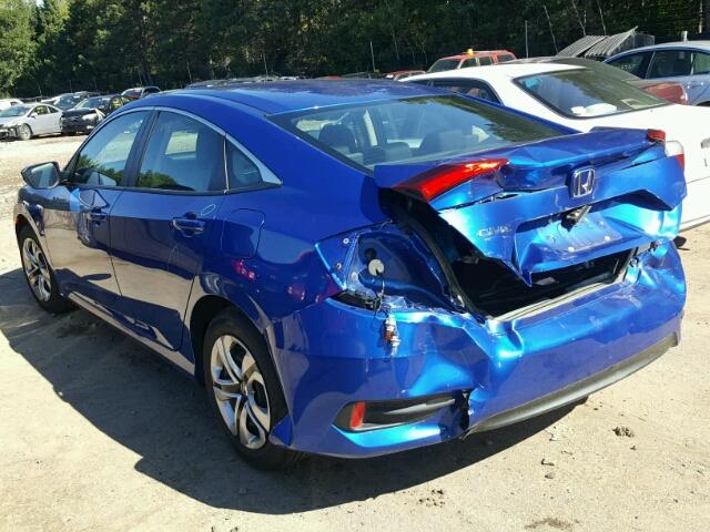 19XFC2F54GE054418 - 2016 HONDA CIVIC BLUE photo 3