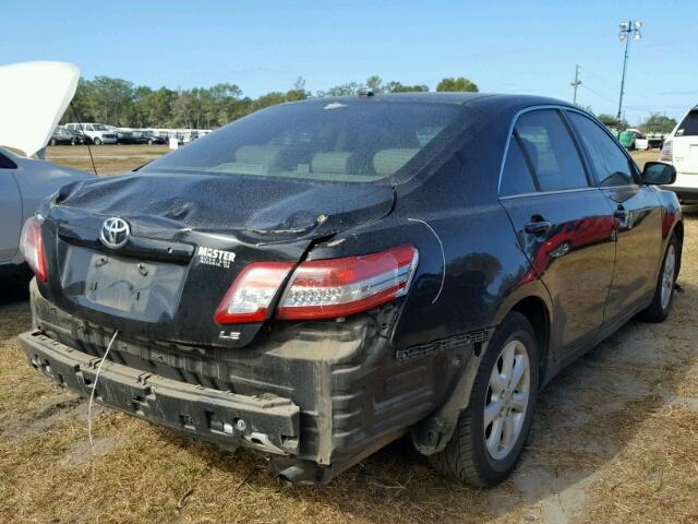 4T1BF3EK9BU174692 - 2011 TOYOTA CAMRY BASE BLACK photo 4