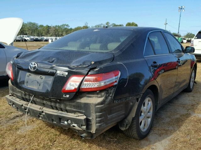 4T1BF3EK9BU174692 - 2011 TOYOTA CAMRY BASE BLACK photo 4