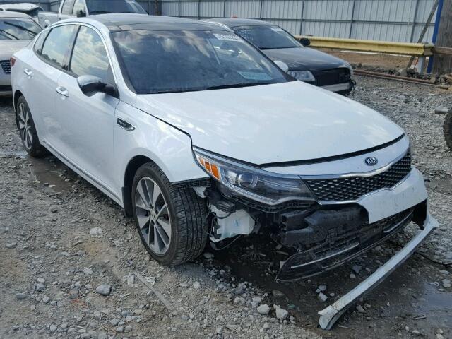 5XXGV4L25GG022606 - 2016 KIA OPTIMA SXL WHITE photo 1