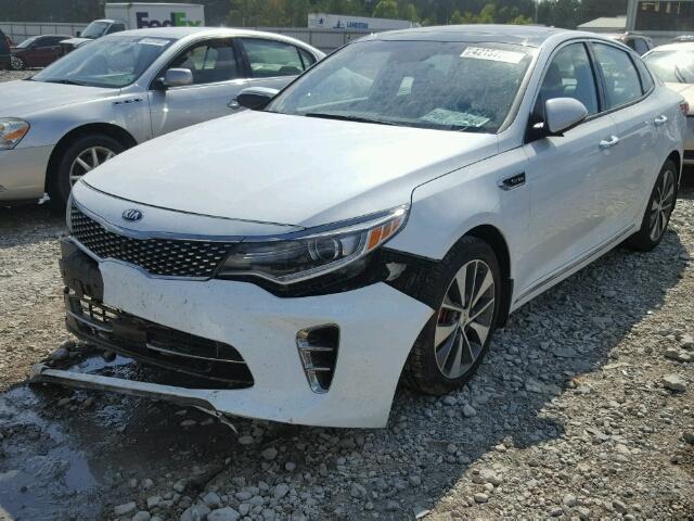 5XXGV4L25GG022606 - 2016 KIA OPTIMA SXL WHITE photo 2