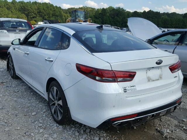 5XXGV4L25GG022606 - 2016 KIA OPTIMA SXL WHITE photo 3