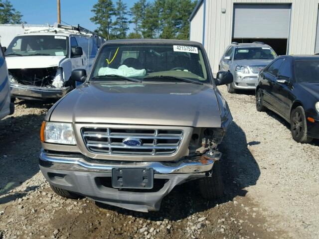 1FTYR14V23PA51502 - 2003 FORD RANGER TAN photo 10