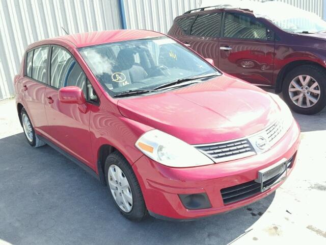 3N1BC13E97L379545 - 2007 NISSAN VERSA S RED photo 1