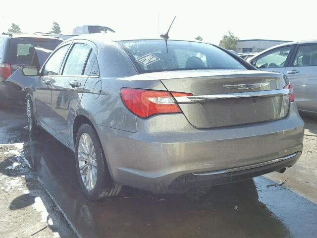 1C3CCBAB1DN660352 - 2013 CHRYSLER 200 GRAY photo 3