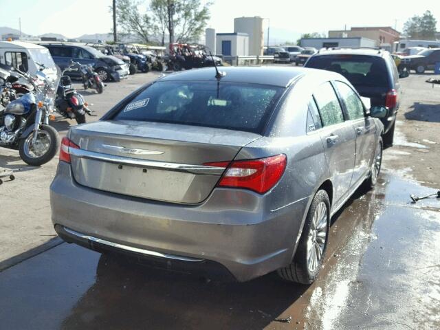 1C3CCBAB1DN660352 - 2013 CHRYSLER 200 GRAY photo 4