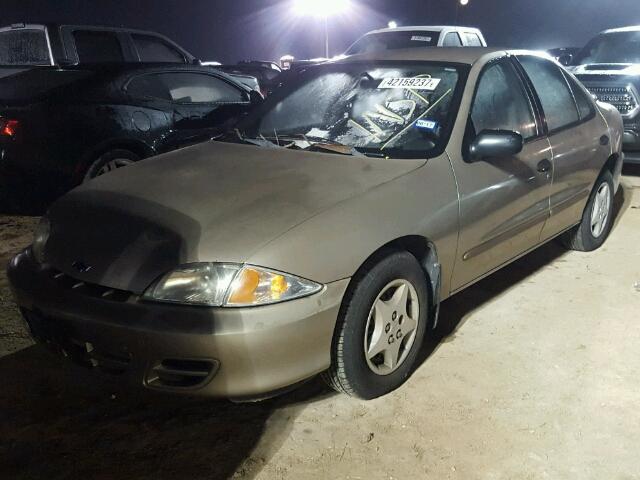 1G1JC524227284632 - 2002 CHEVROLET CAVALIER GOLD photo 2